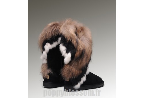 Panier OnlineUgg-237 Grand Fur Black Fox Bottes